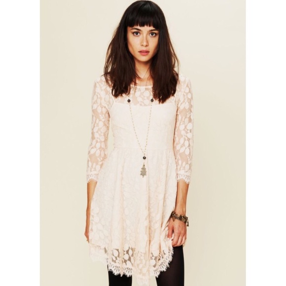 Free People Floral Mesh Lace Dress - Picture 2 of 5