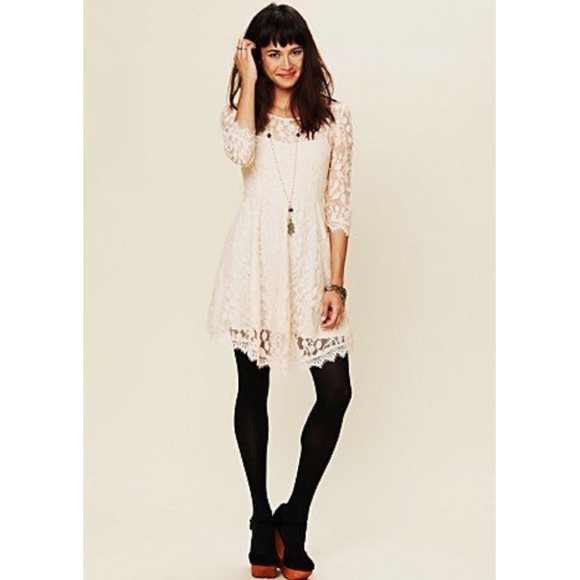 Free People Floral Mesh Lace Dress - Picture 5 of 5