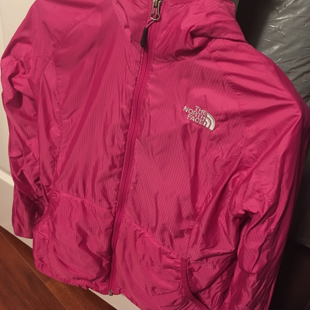The North Face Women's Fleece lined rain jacket.