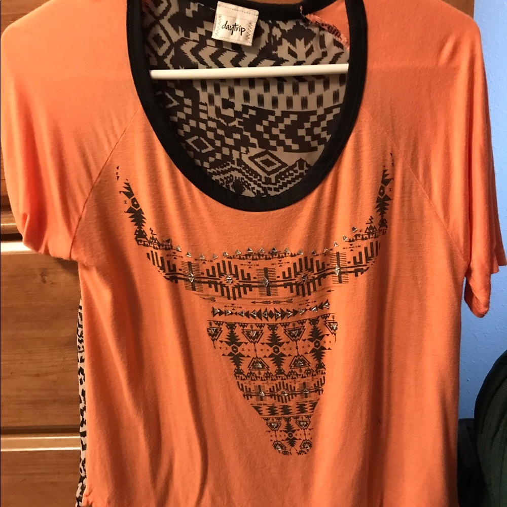 Buckle aztec shirt
