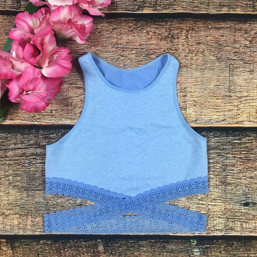 Aerie Hi-Neck Wrap Around Bralette