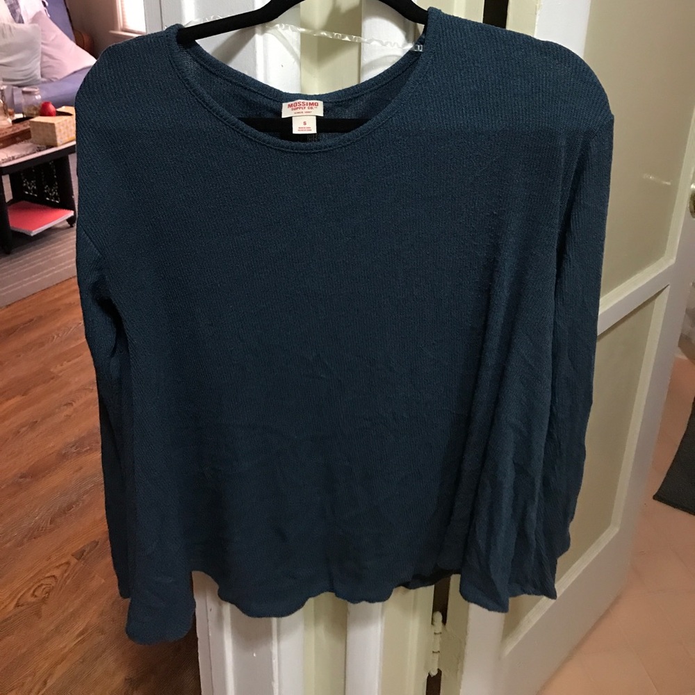 Dark blue/real long sleeve hang tee