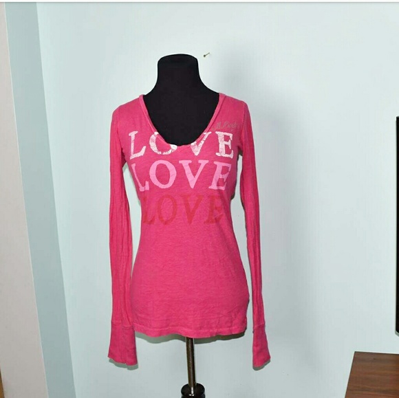 American Eagle Outfitters Tops - American Eagle Pink Love Top