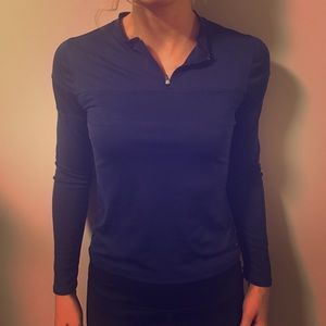 Navy Blue Champion WarmUp Quarter Zip
