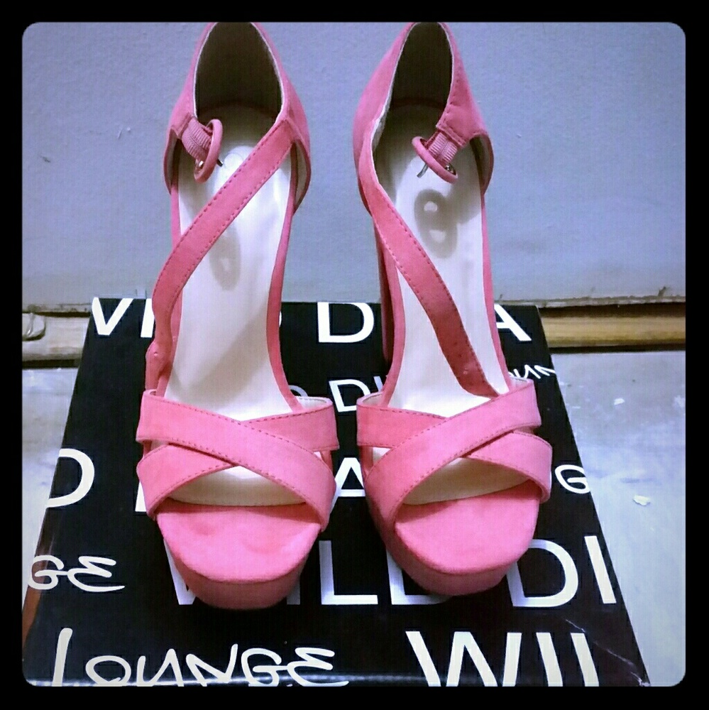 Wild Diva high heeled sandals.