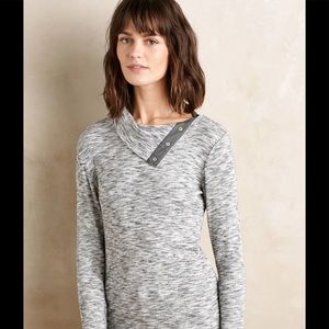 Anthropologie Snap neck Pullover by Dolan