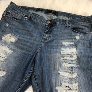 Distressed Torrid Denim Boyfriend Jeans Plus Size