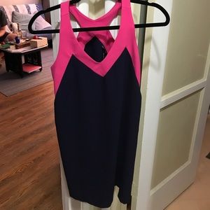 Dark blue and pink sport dress
