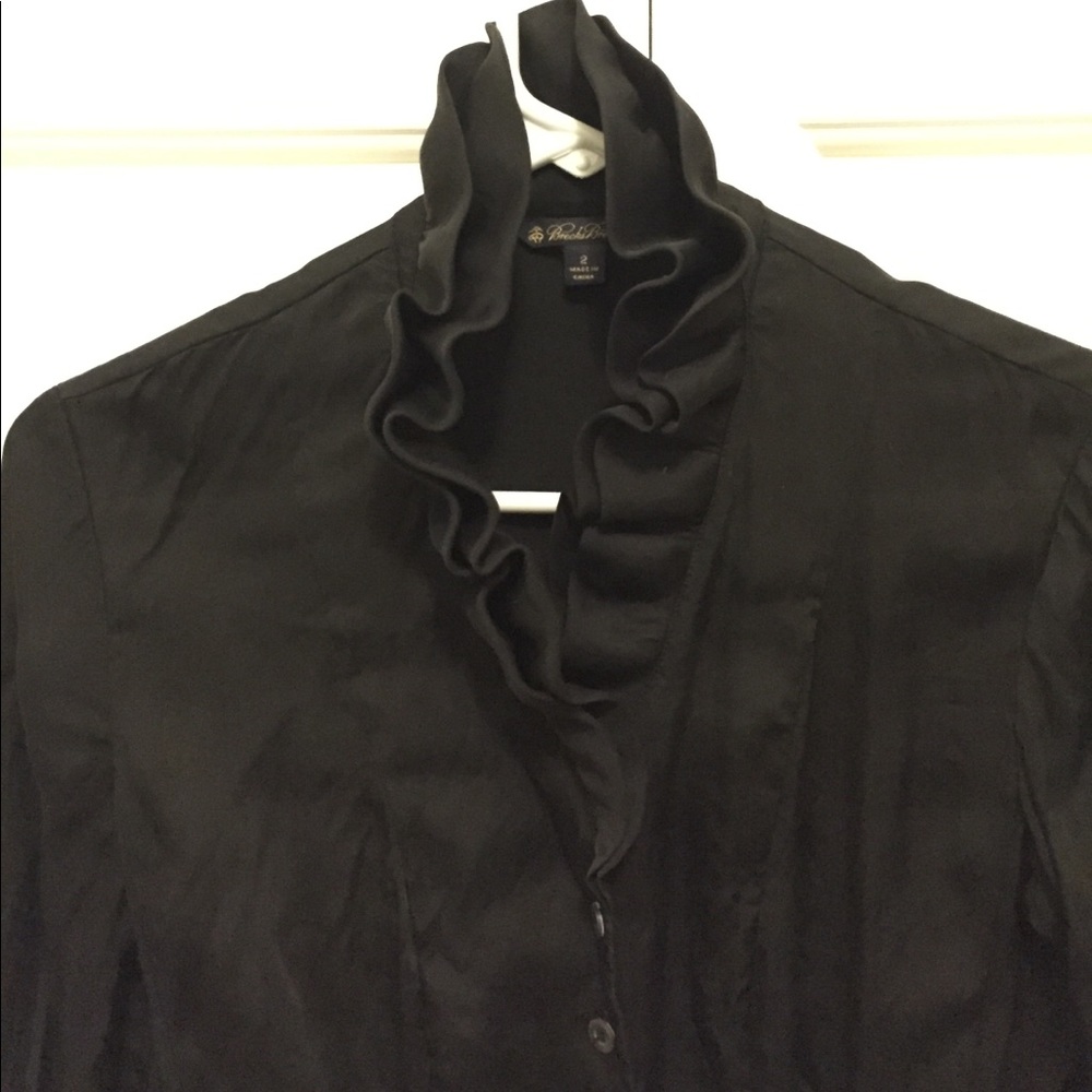 Brooks Brothers Ruffle Blouse