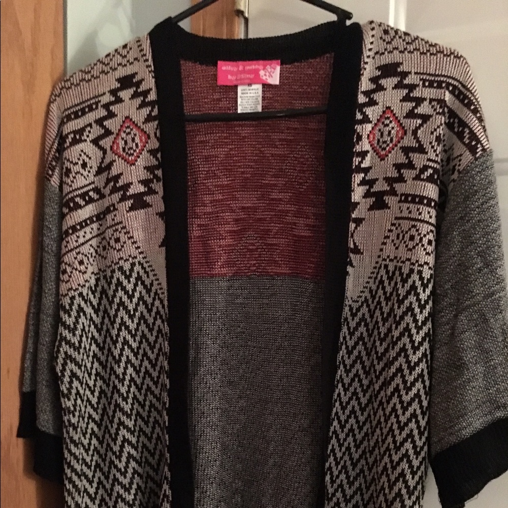 Open cardigan