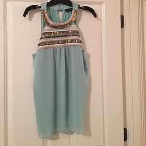 Embellished halter top