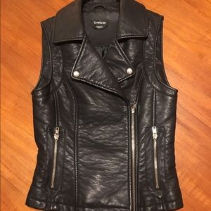 Bebe leather vest 😎