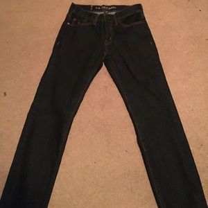Men's dark wash jeans