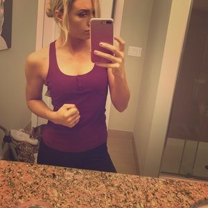 Purple and Red Nike Workout Tank Medium