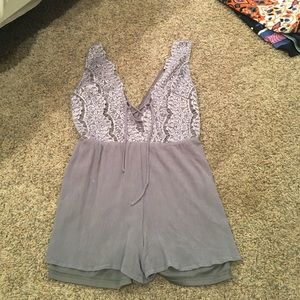 lace up romper