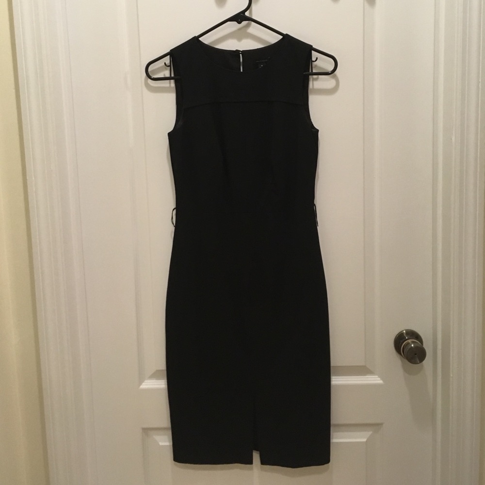 Black sheath dress