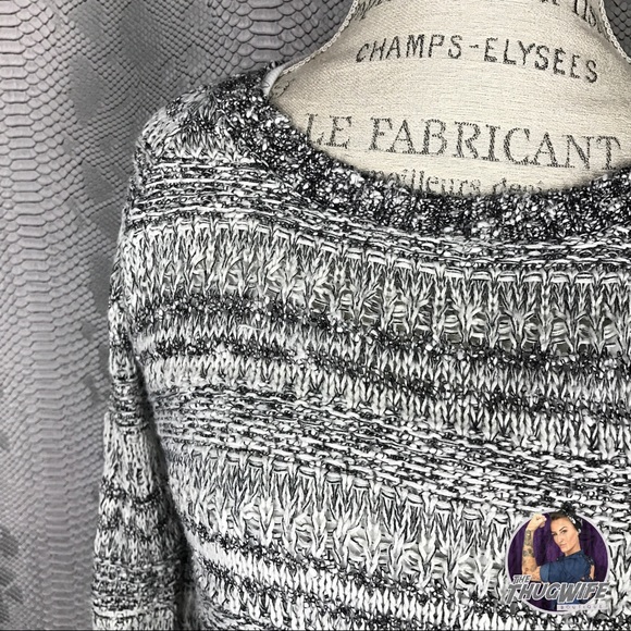 Lucky brand grey knit sweater - Picture 2 of 6