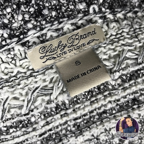 Lucky brand grey knit sweater - Picture 4 of 6