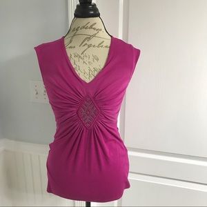 Gorgeous WHBM Pink Sleeveless Top. Like New. XS