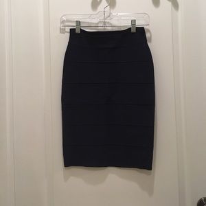 Navy body con skirt