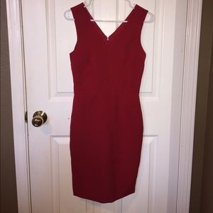 Brand New Red Shape Hugging Dress