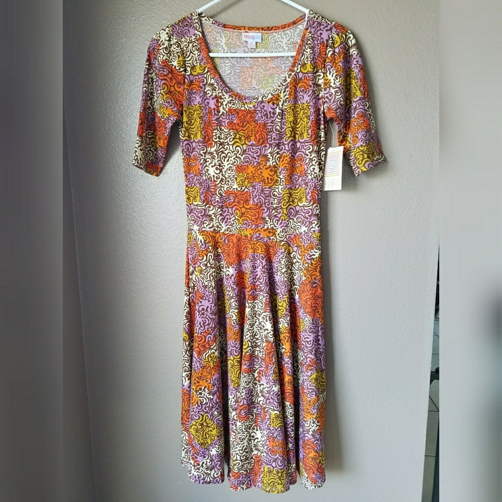 Lularoe Colorful Printed Nicole XS NWT