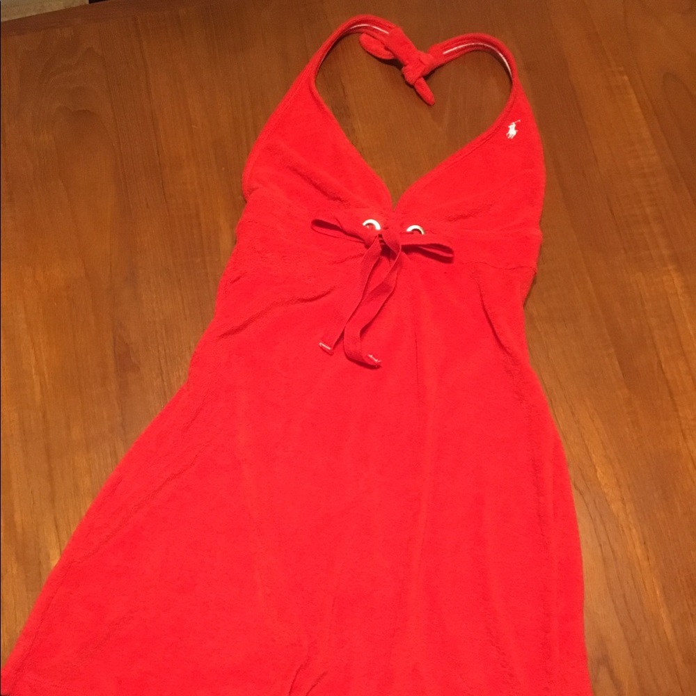 Ralph Lauren cover up halter dress