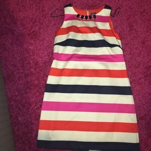 Striped Bejeweled Vince Camuto sheath dress