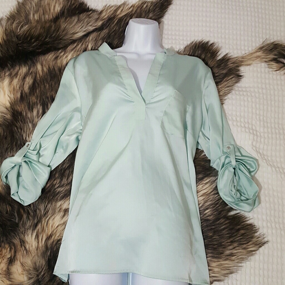 Calvin Klein utlity mint longsleeve top