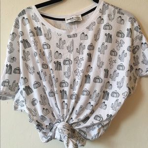 Zara cactus print tee
