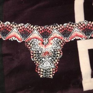 NEW! VS PINK Extra Low Rise Thong (Aztec Design)