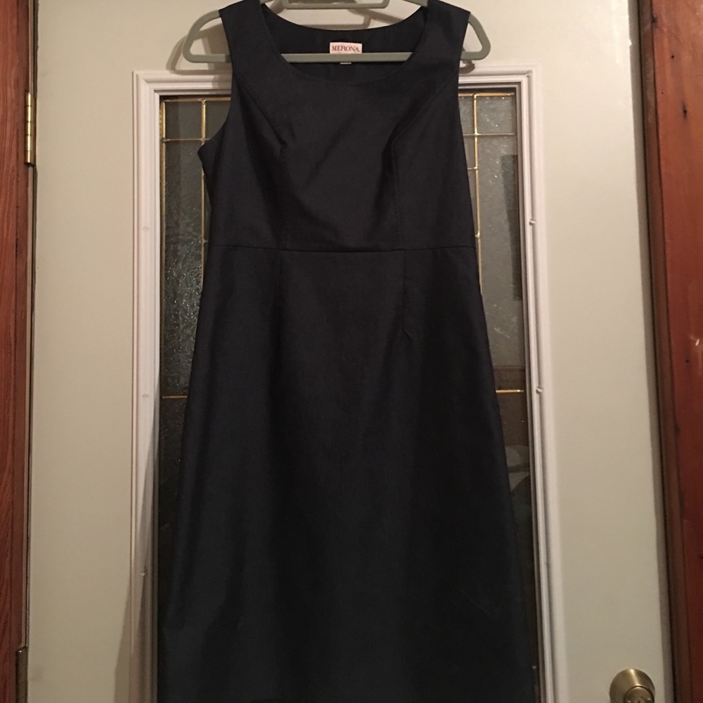 Dressy denim pencil dress
