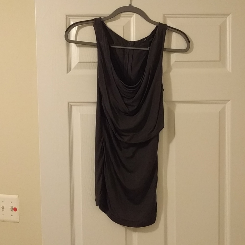 Armani Exchange dark gray flowy tank top, S