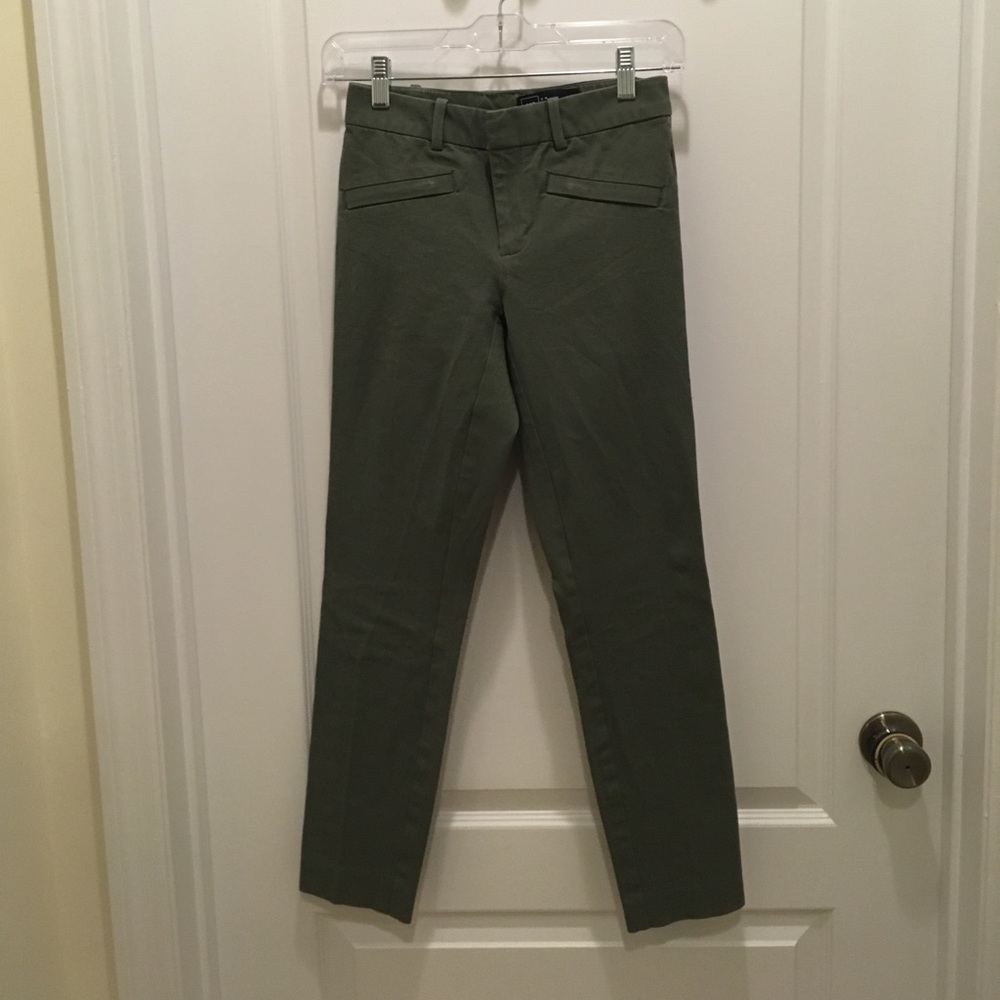 Green skinny pants