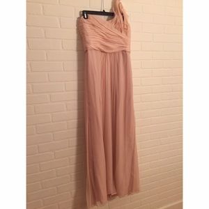 Amsale Blush Bridesmaids Dress style # G787C