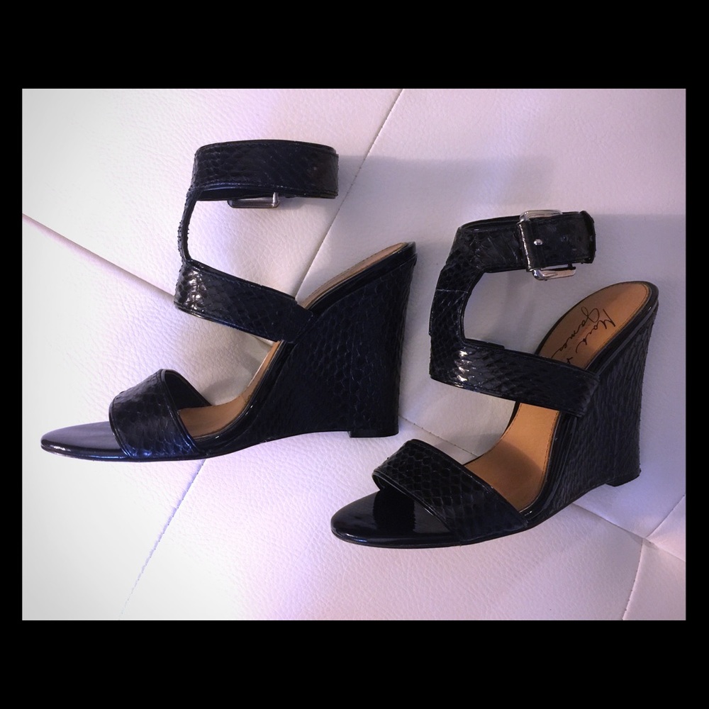 Mark and James by Badgley Mischka black snake shoe