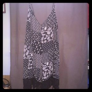 Black and white romper