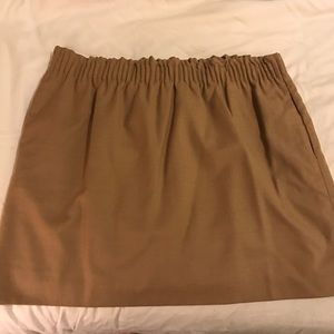 Tan J. Crew Factory Paper Bag Skirt