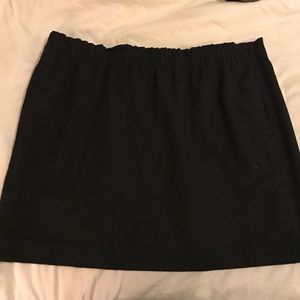Black J. Crew Factory Paper Bag Skirt