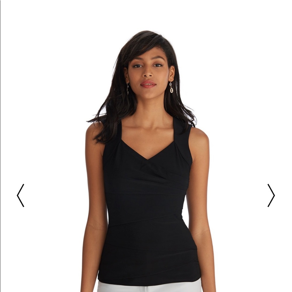 WHBM Sleeveless Black Shell Top. Like New. XS