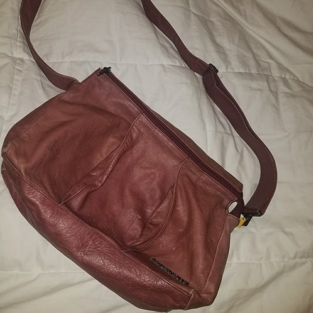 Light Plum Pleated cross body