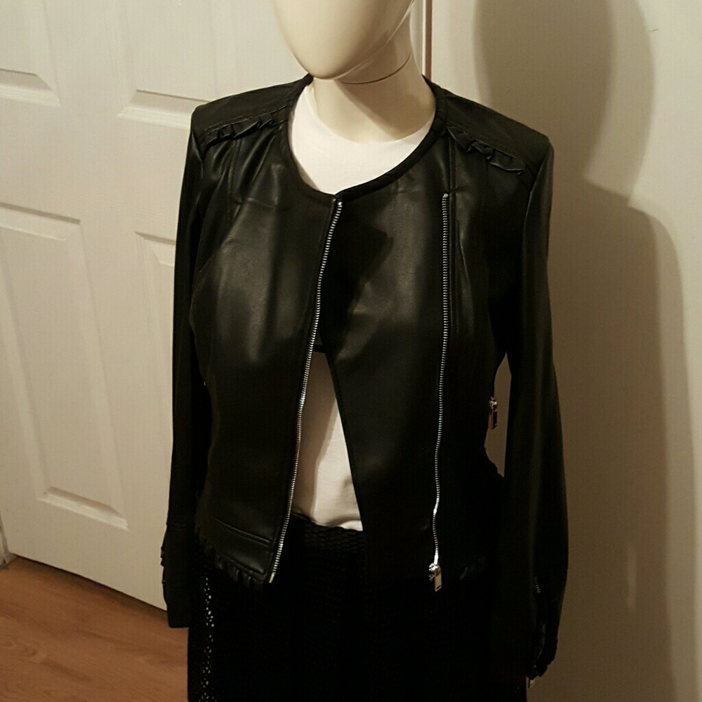 NWT Zara TRF faux leather Jacket - Picture 2 of 6