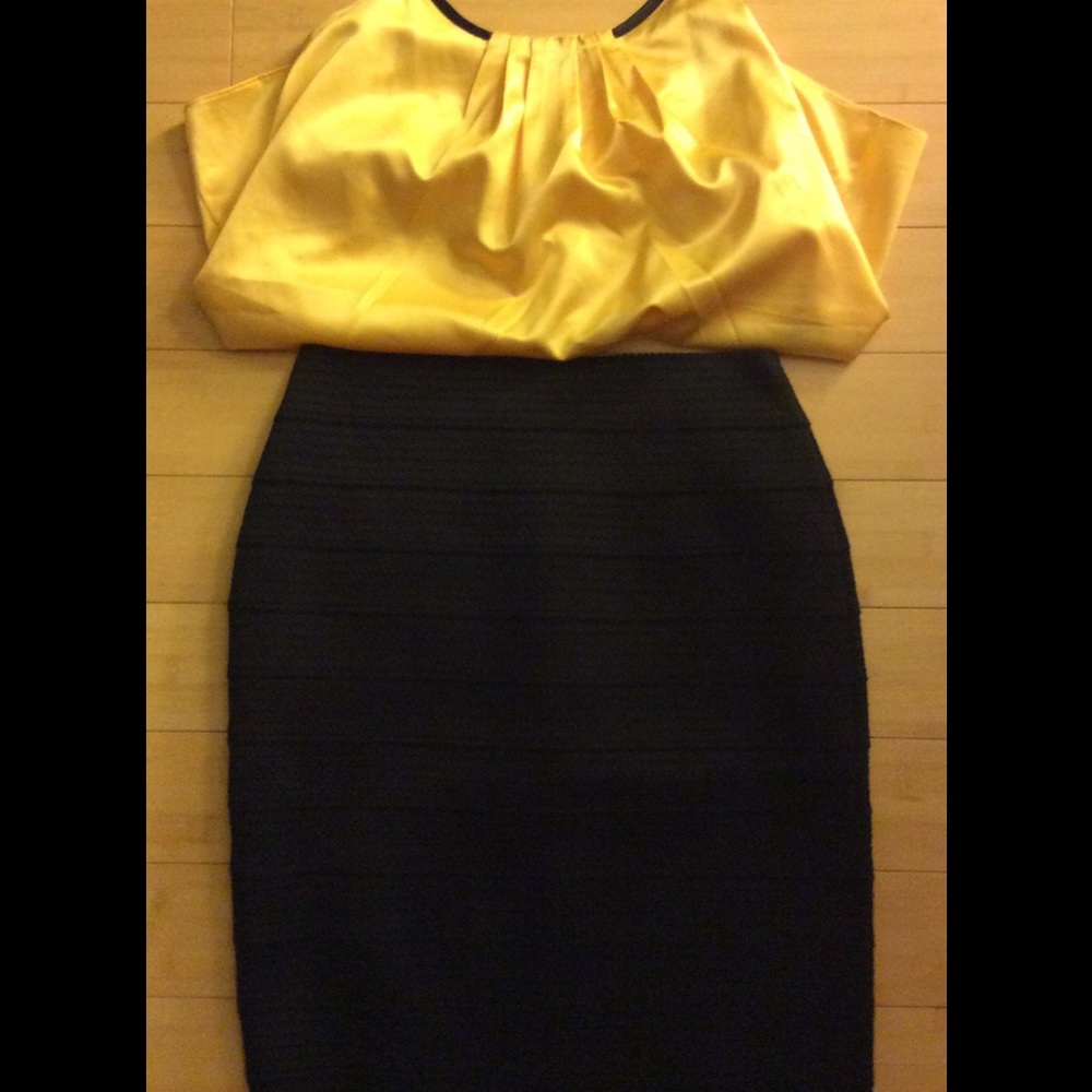Black Pencil Skirt from Express