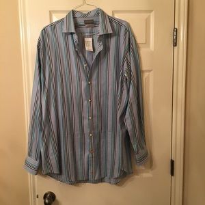 NWT Thomas Dean Button Down XXL