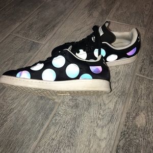 Stan smith Adidas black holographic T-Shoes Sz 6.5