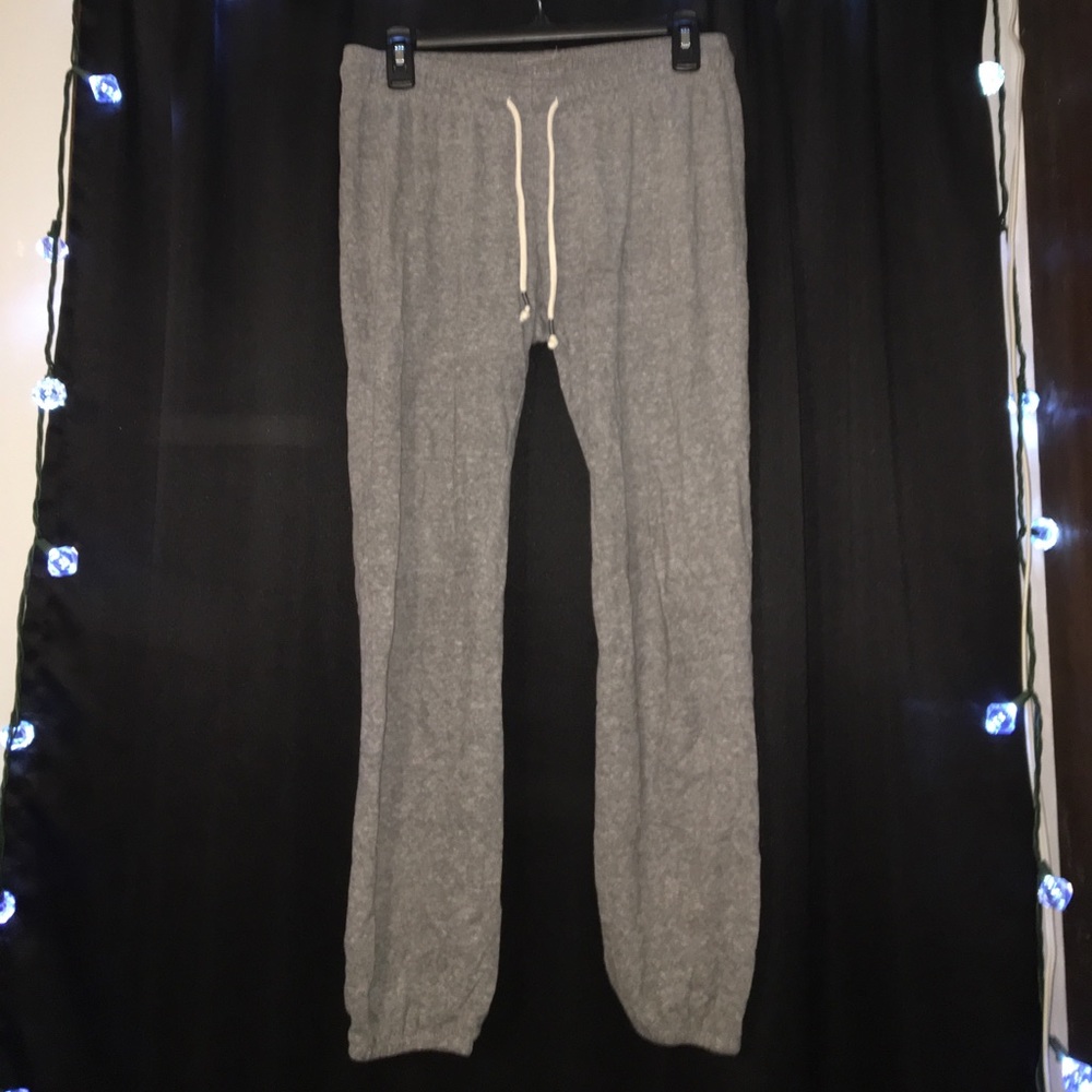 Gray sweatpant joggers