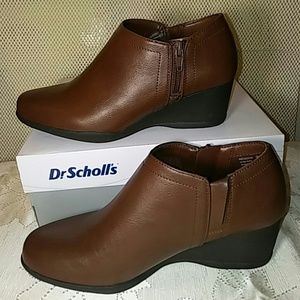 Dr Scholl's Cognac Ankle Boots