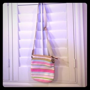 Coach striped colored  Purse