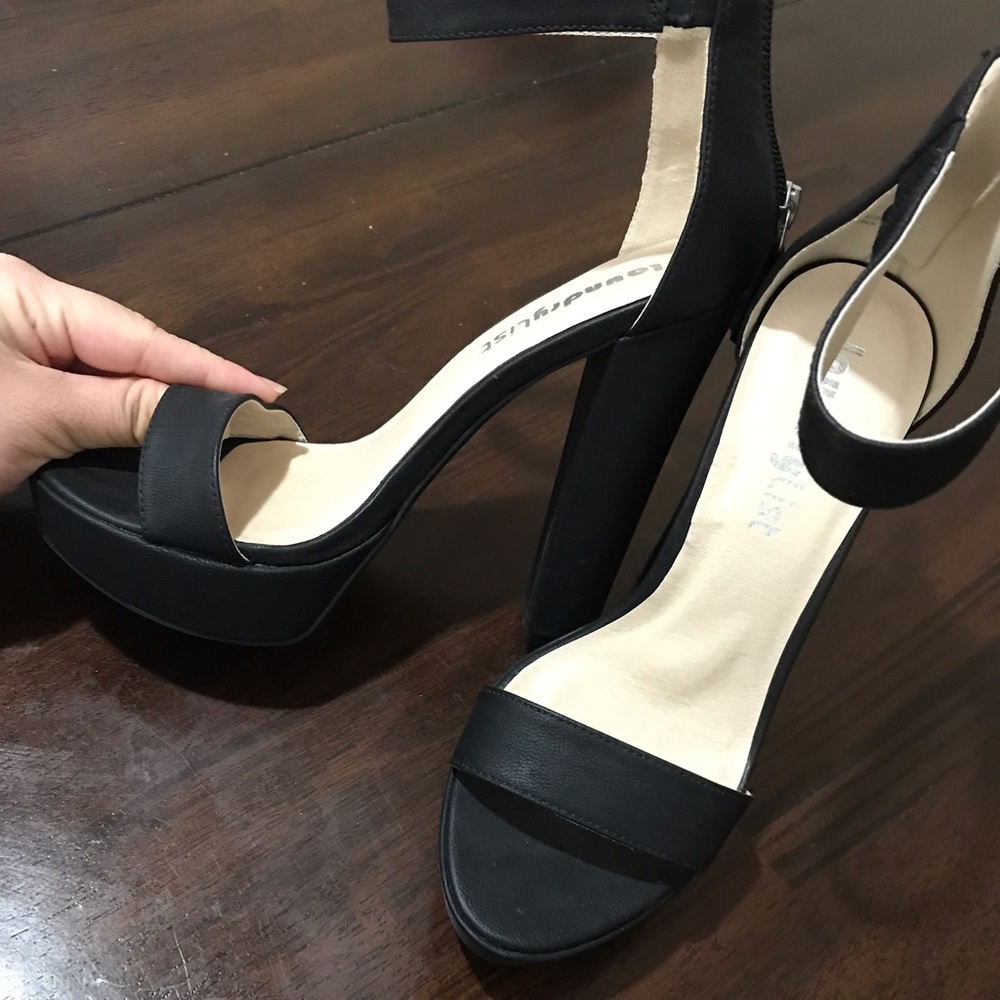 Strappy heels