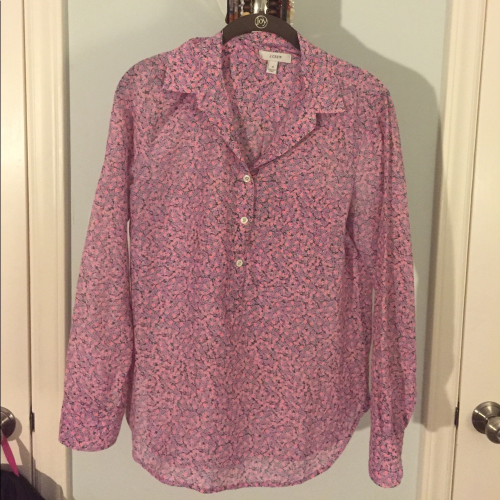 J.Crew Quarter Length Button Down Shirt